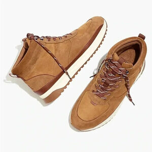 Madewell NEW Leather Kickoff High Top Hiking Boot
Winter Sneaker Tan Brown- 7